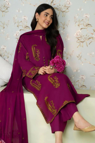 AMBER EMBROIDERED