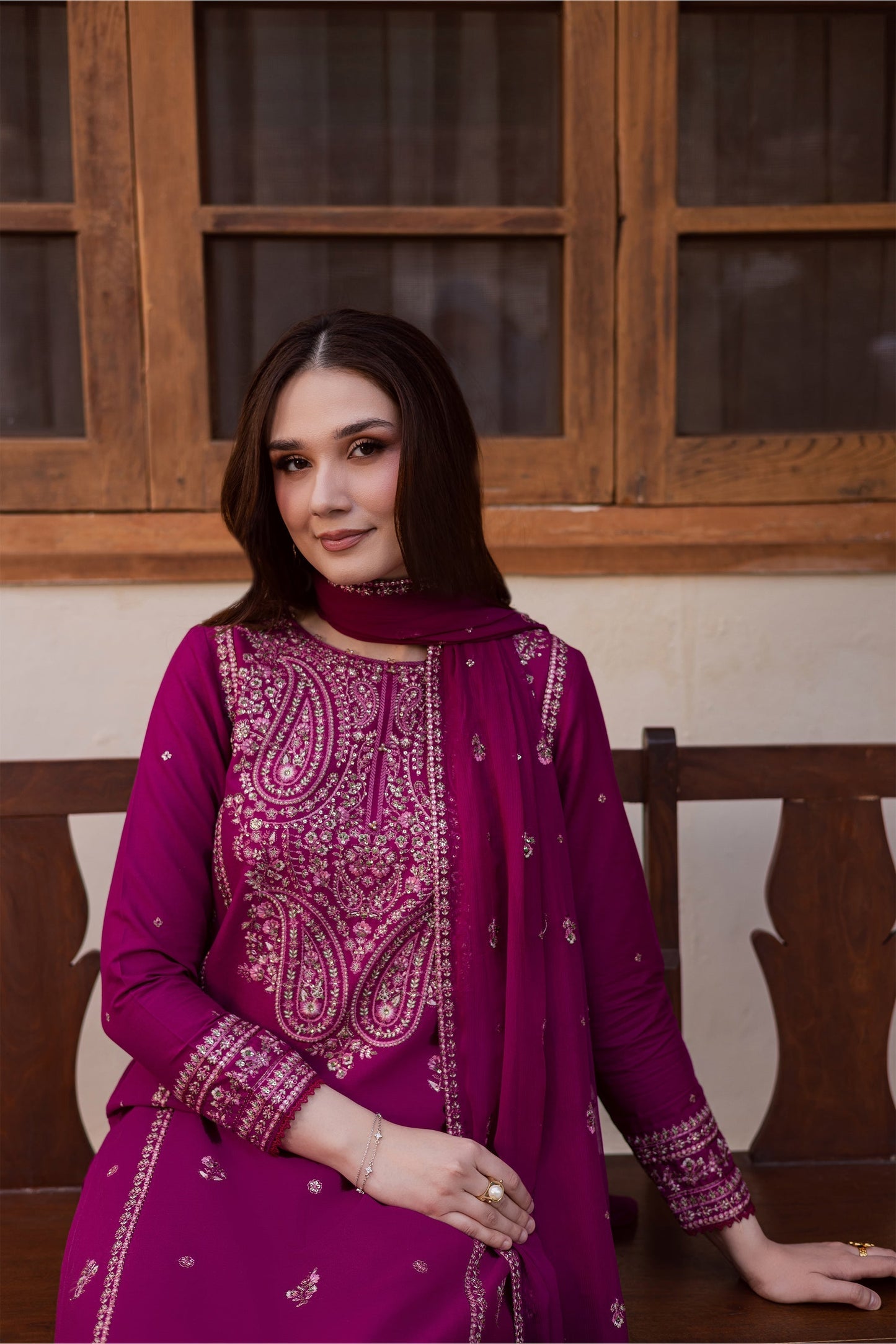 Taaj - Embroidered 3PC-LAWN