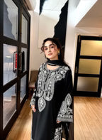 Afreen Black Embroidered 3PC-Lawn