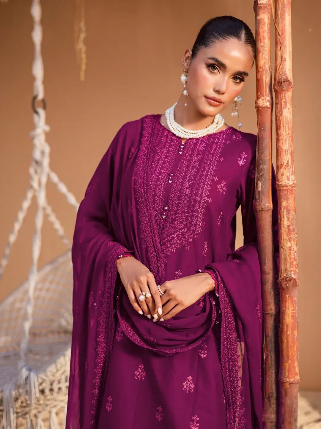Halina Embroidered 3pc