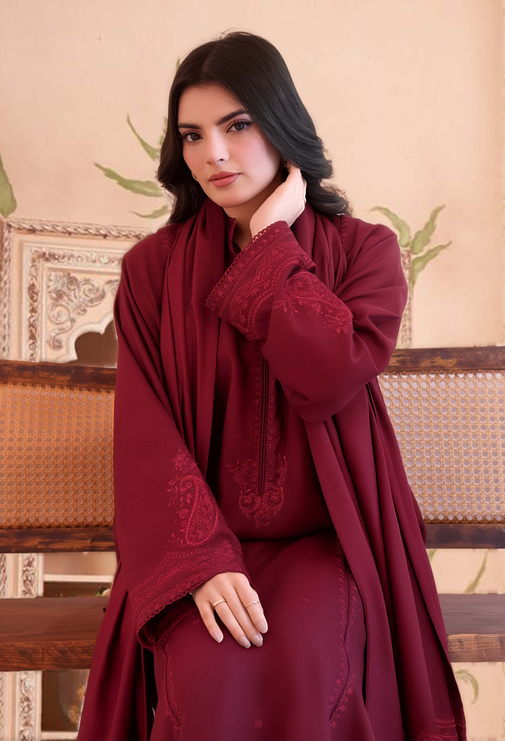 Almas Embroidered 3PC - Lawn