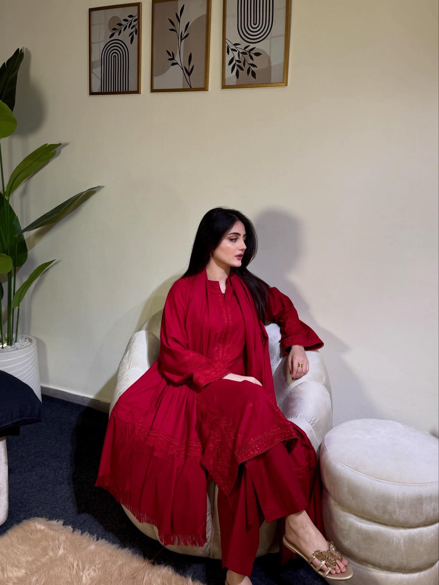 Almas Embroidered 3PC - Lawn