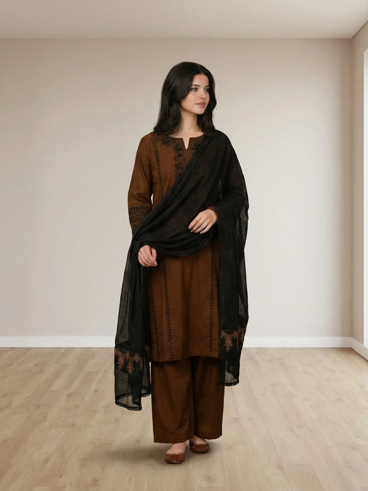 IRIS EMBROIDERED 3PC